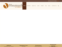 Tablet Screenshot of haymarketvet.com